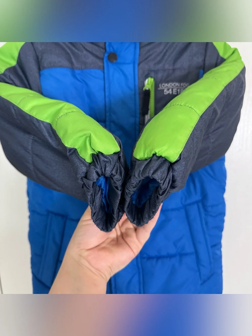 London Fog Kids Puffer Jacket Boys Size L/7 Winter Snow Warm Outdoors Adventure